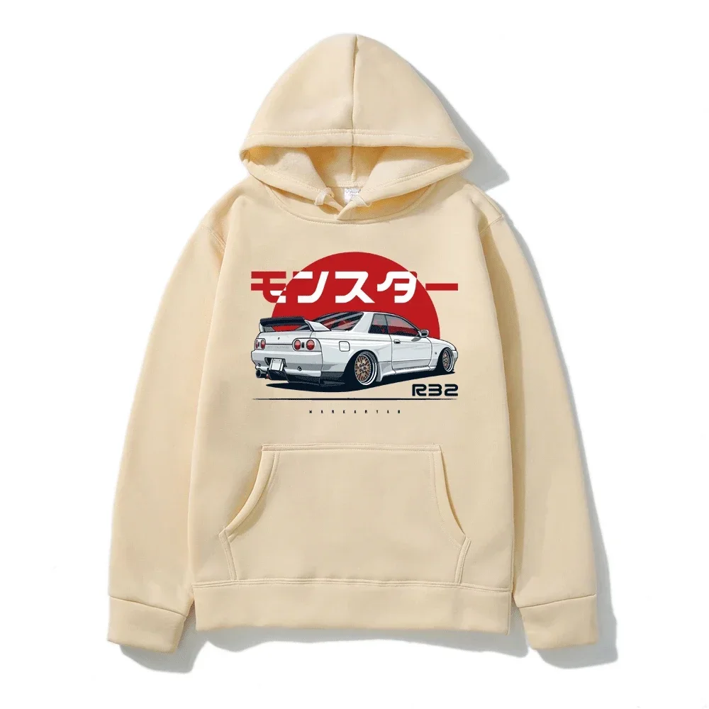 The r32 monster background line Print men/women knock on occasional sweatshirt popular sweatshirt S-3XL fashion