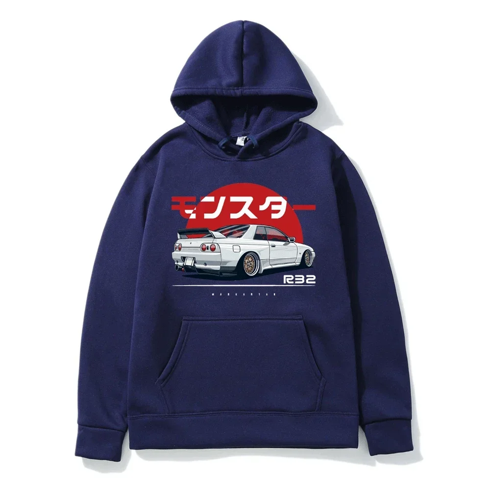 The r32 monster background line Print men/women knock on occasional sweatshirt popular sweatshirt S-3XL fashion