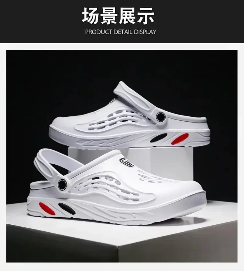 Summer Men and Women Clogs Sandals Men EVA Slippers Garden Shoes Platform Sandals Couple Outdoor House Leisure Slides Men Clog