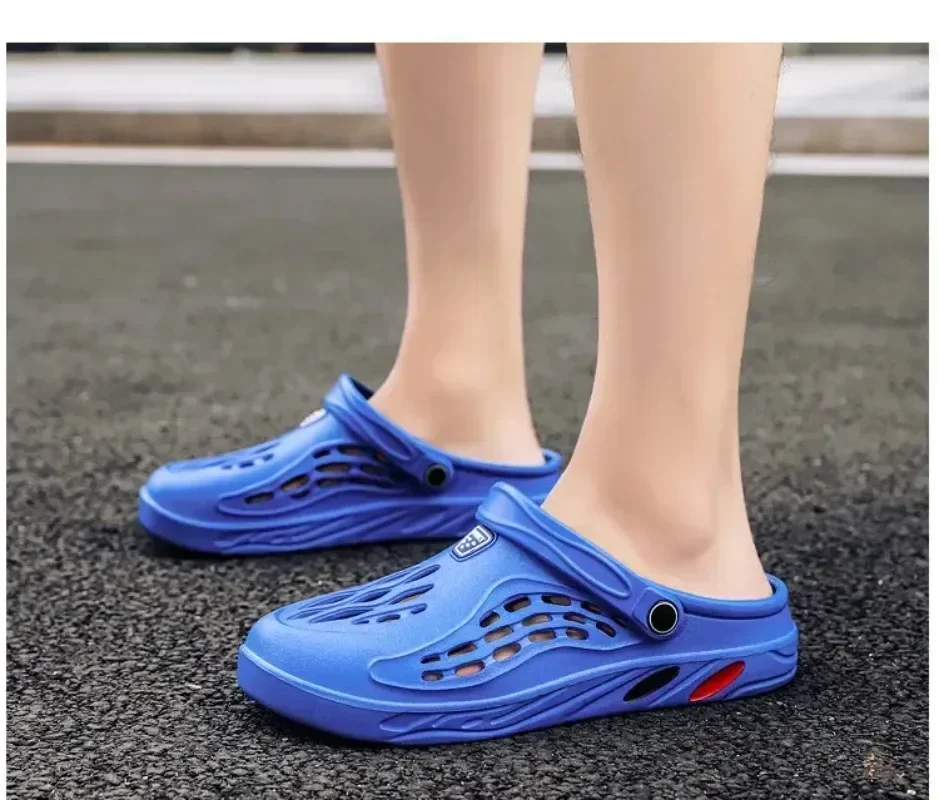 Summer Men and Women Clogs Sandals Men EVA Slippers Garden Shoes Platform Sandals Couple Outdoor House Leisure Slides Men Clog