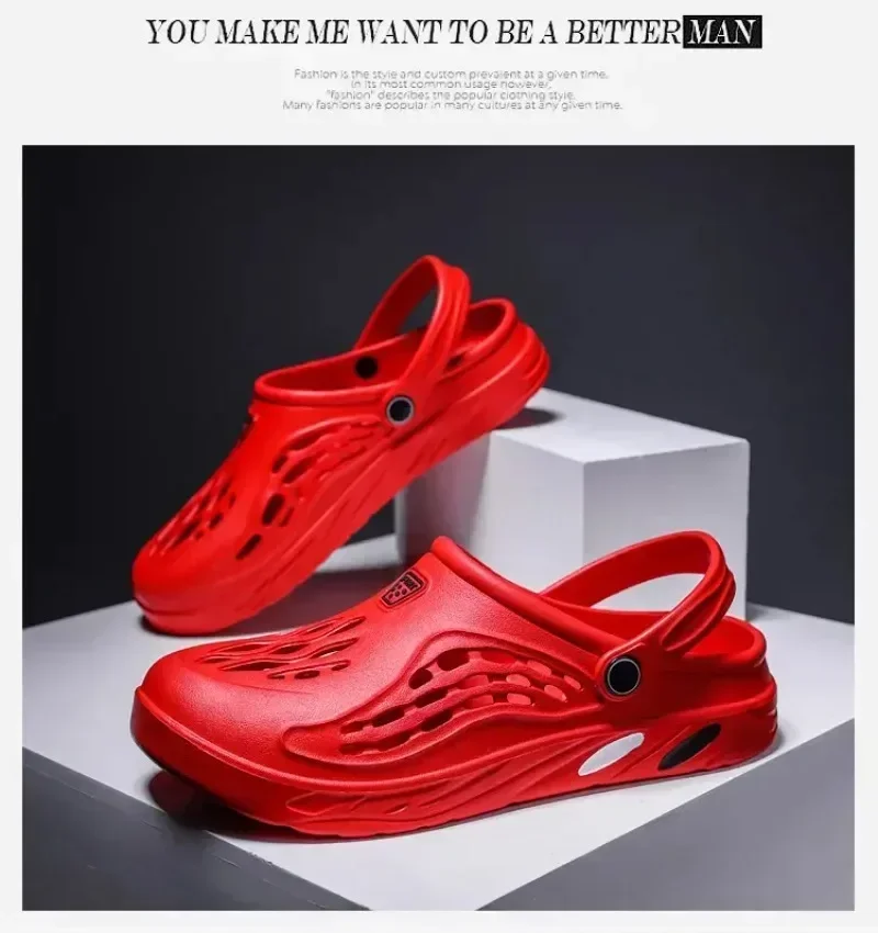Summer Men and Women Clogs Sandals Men EVA Slippers Garden Shoes Platform Sandals Couple Outdoor House Leisure Slides Men Clog