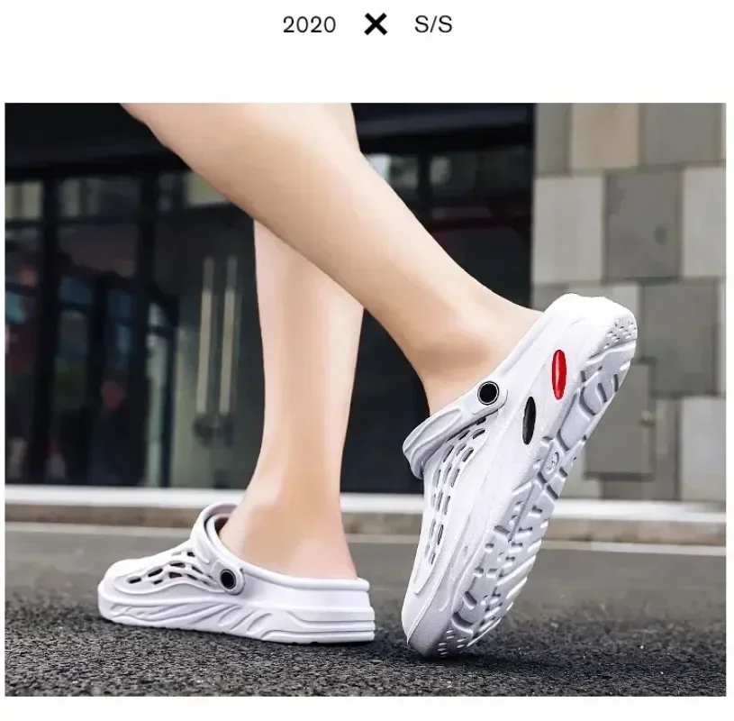 Summer Men and Women Clogs Sandals Men EVA Slippers Garden Shoes Platform Sandals Couple Outdoor House Leisure Slides Men Clog