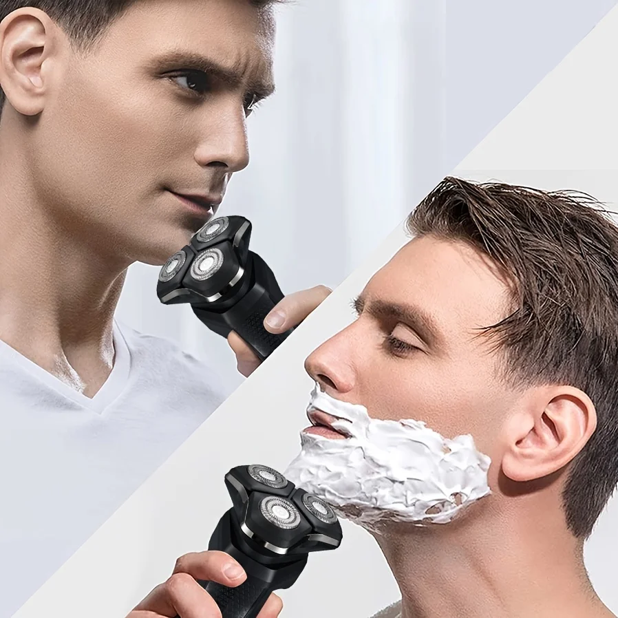 Men's Advanced Rotary Shaver, USB Charging, Ergonomic Design, Suitable as a Gift for Him