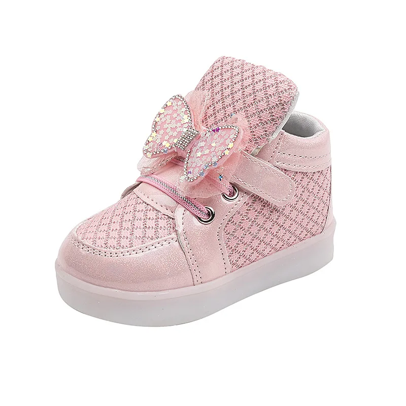 Kid Tennis 2025 Spring And Autumn Children LED Sneakers Boys Glowing Shoes kids Baby Girls Toddler Shoes with Light Up Luminous