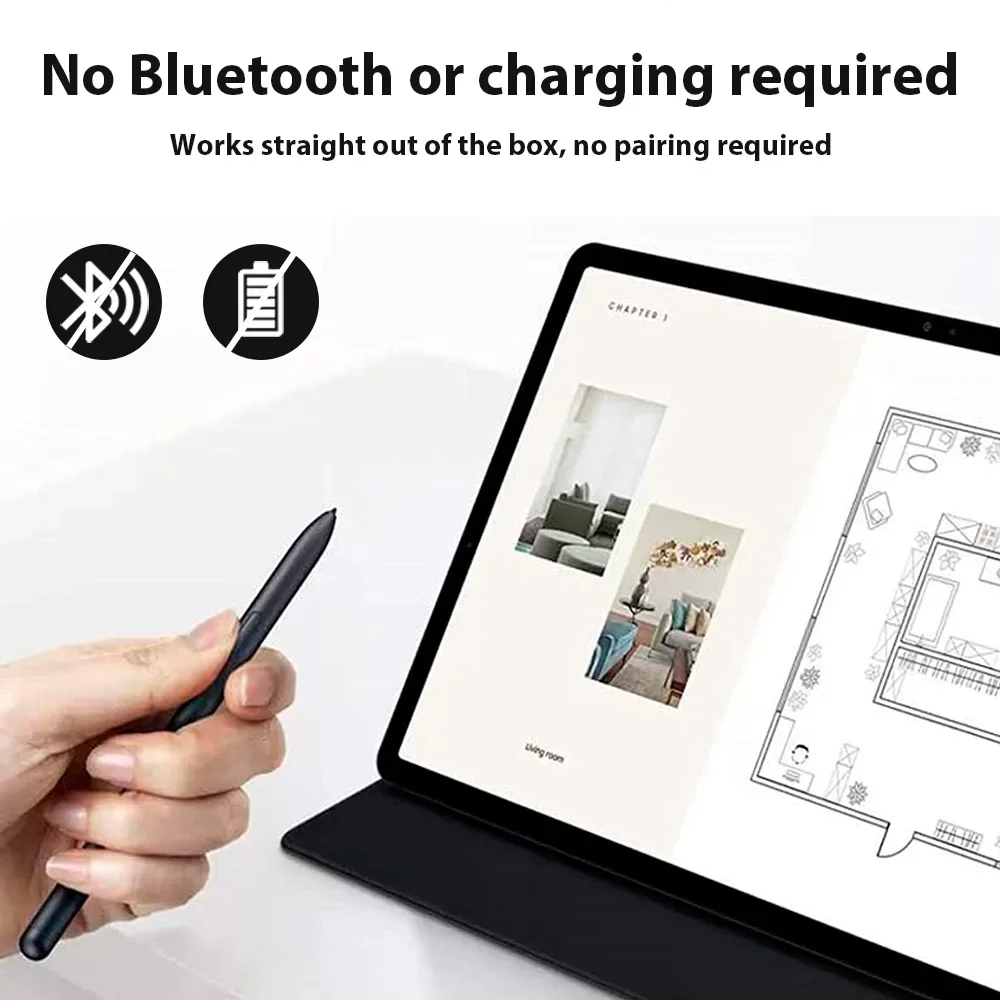For Samsung Stylus S Pen Tablet Drawing Stylus Wireless Connectivity Touch Pen for Tab S6 Lite S7FE S7 S7 Plus S8 S9 S9FE Pencil