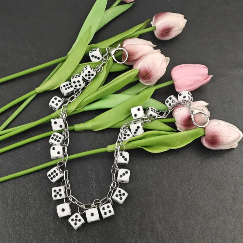 2026 New Model DIY Lucky Colorful Dice Pants Chain Fashionable Men And Women One's Waist Luxury Accessories Hip Hop Key Chain