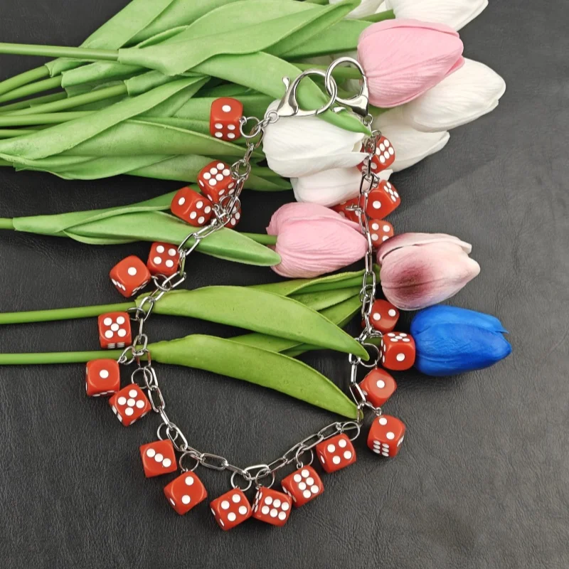 2026 New Model DIY Lucky Colorful Dice Pants Chain Fashionable Men And Women One's Waist Luxury Accessories Hip Hop Key Chain