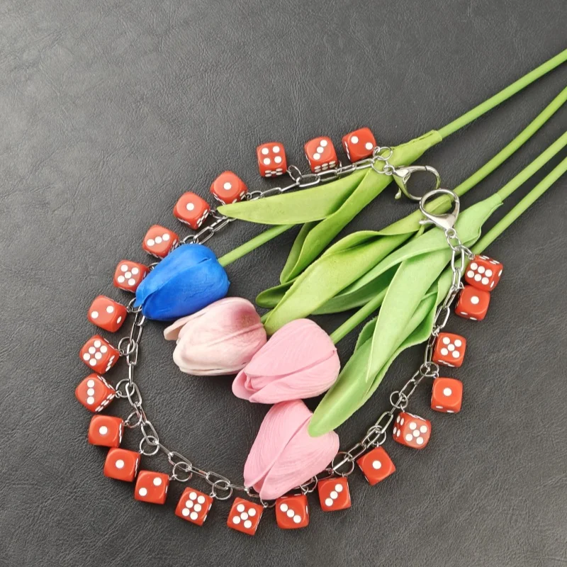2026 New Model DIY Lucky Colorful Dice Pants Chain Fashionable Men And Women One's Waist Luxury Accessories Hip Hop Key Chain