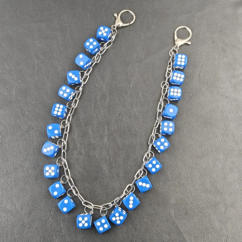 2026 New Model DIY Lucky Colorful Dice Pants Chain Fashionable Men And Women One's Waist Luxury Accessories Hip Hop Key Chain