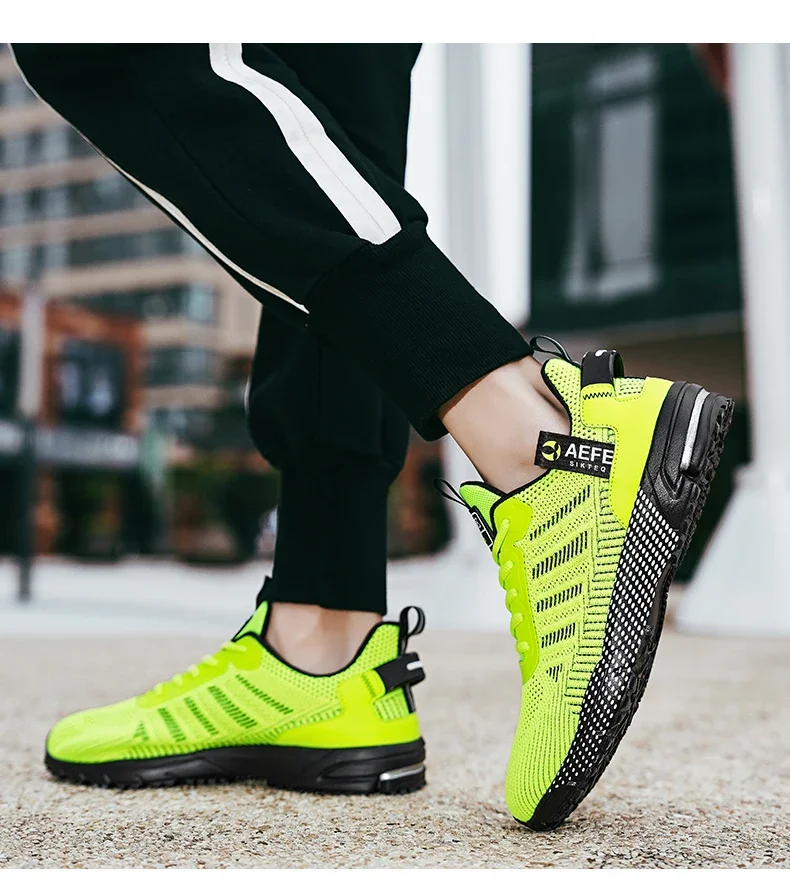 YRZL Men's Shoes Lightweight Running Shoes New Breathable Outdoor Sports Footwear Comfortable Athletic Training Sneakers for Men