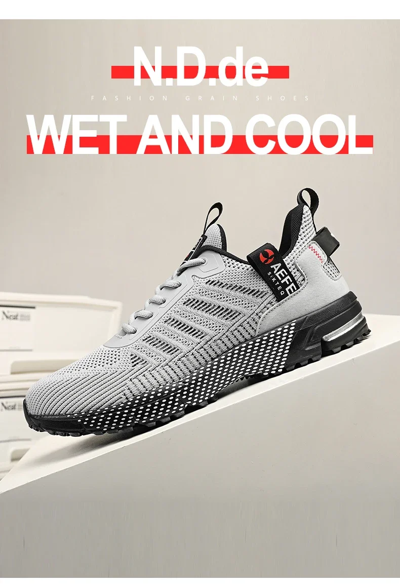 YRZL Men's Shoes Lightweight Running Shoes New Breathable Outdoor Sports Footwear Comfortable Athletic Training Sneakers for Men
