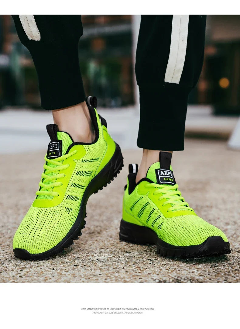 YRZL Men's Shoes Lightweight Running Shoes New Breathable Outdoor Sports Footwear Comfortable Athletic Training Sneakers for Men