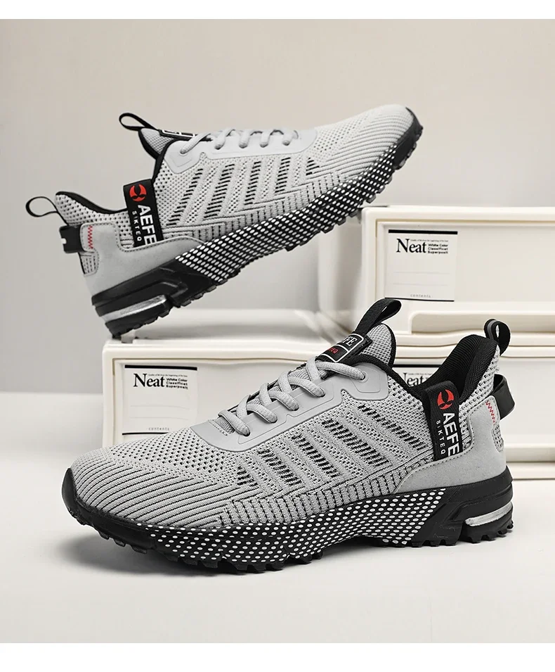 YRZL Men's Shoes Lightweight Running Shoes New Breathable Outdoor Sports Footwear Comfortable Athletic Training Sneakers for Men