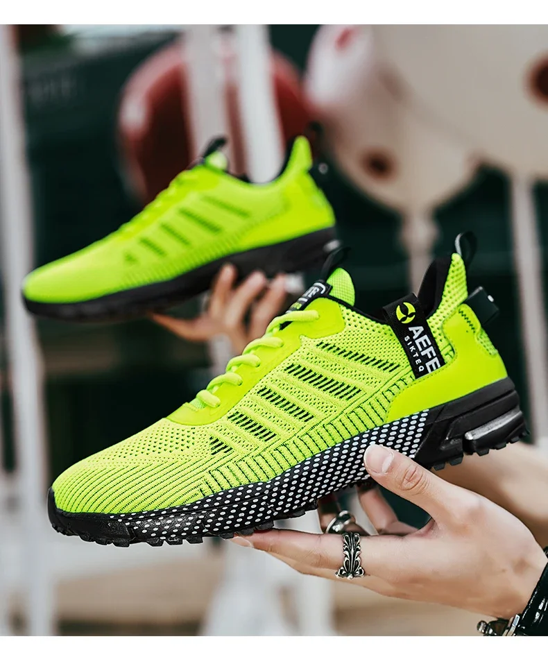 YRZL Men's Shoes Lightweight Running Shoes New Breathable Outdoor Sports Footwear Comfortable Athletic Training Sneakers for Men