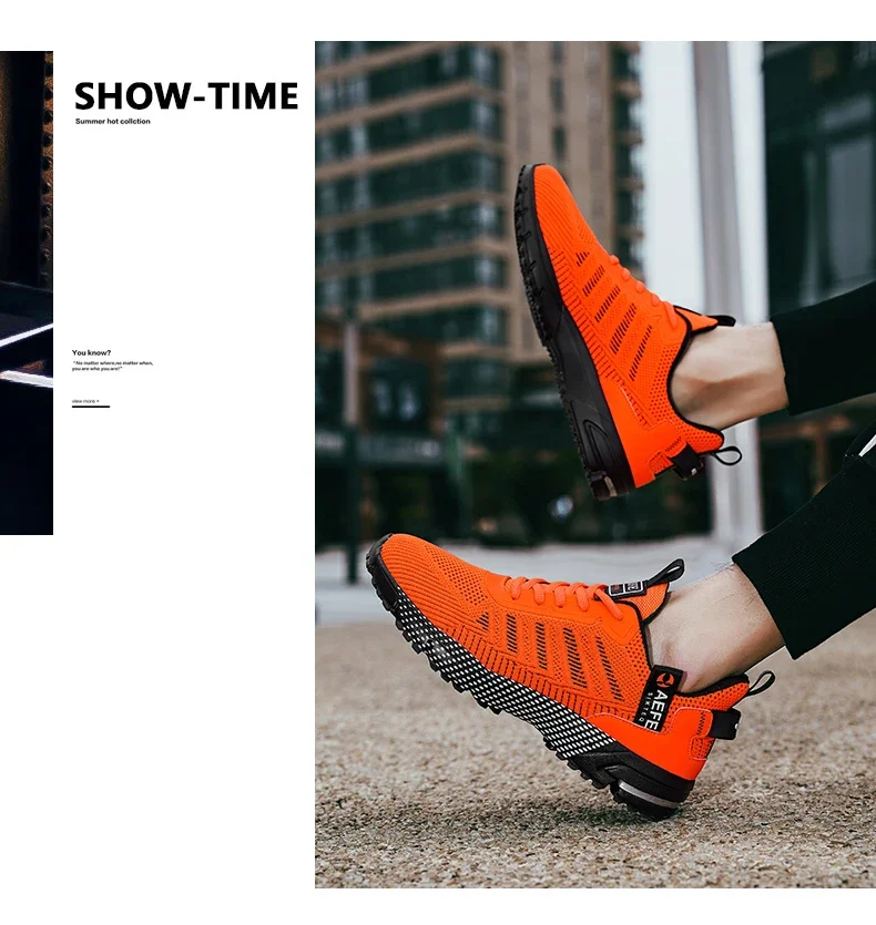 YRZL Men's Shoes Lightweight Running Shoes New Breathable Outdoor Sports Footwear Comfortable Athletic Training Sneakers for Men