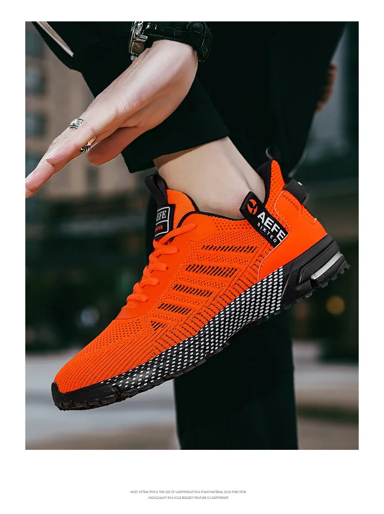YRZL Men's Shoes Lightweight Running Shoes New Breathable Outdoor Sports Footwear Comfortable Athletic Training Sneakers for Men