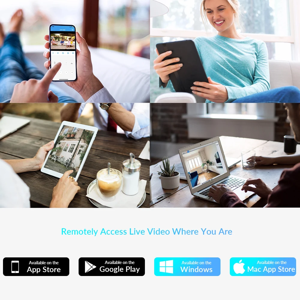 8MP 4K WiFi Camera PTZ Security Surveillance IP Camera 5MP 4MP Wi-Fi CCTV Motion Tracking Color Night Vision CamHi CamHipro Cam