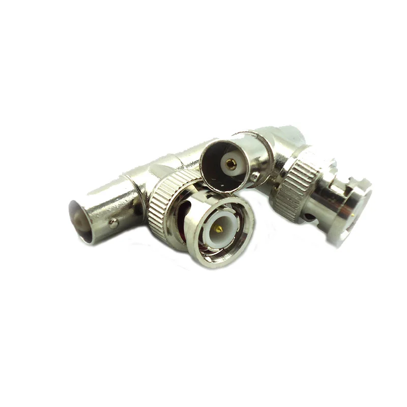 BNC Tee Monitor Coaxial Adaptor 1 In 2 BNC Male To 2 * BNC Female Video Connector Two Female To One Male T-adaptor