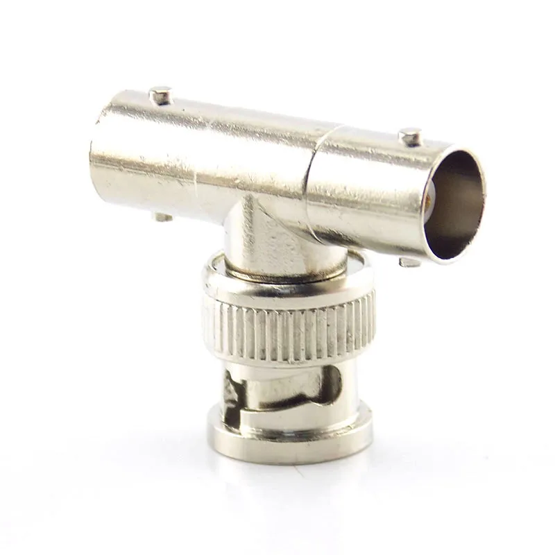 BNC Tee Monitor Coaxial Adaptor 1 In 2 BNC Male To 2 * BNC Female Video Connector Two Female To One Male T-adaptor