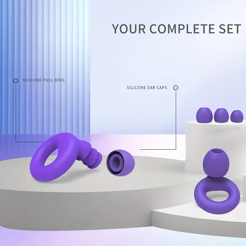 Concert Ear Plugs, High Fidelity Noise Cancelling Silicone Ear Plugs, Reusable Ear Plugs for Musicians, , Focus and Sleep