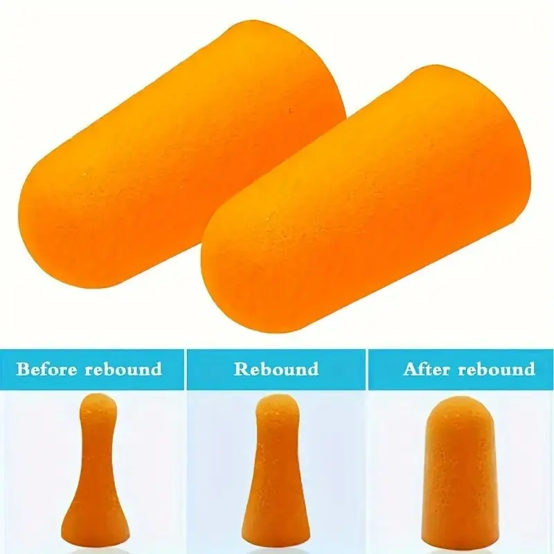 10/20/50Pairs Anti Noise Earplugs Work Study Sleep Travel Aircraft Noise Reduction Soft Foam Earplugs Separately Packaged