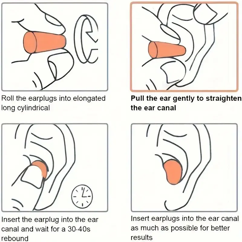 10/20/50Pairs Anti Noise Earplugs Work Study Sleep Travel Aircraft Noise Reduction Soft Foam Earplugs Separately Packaged