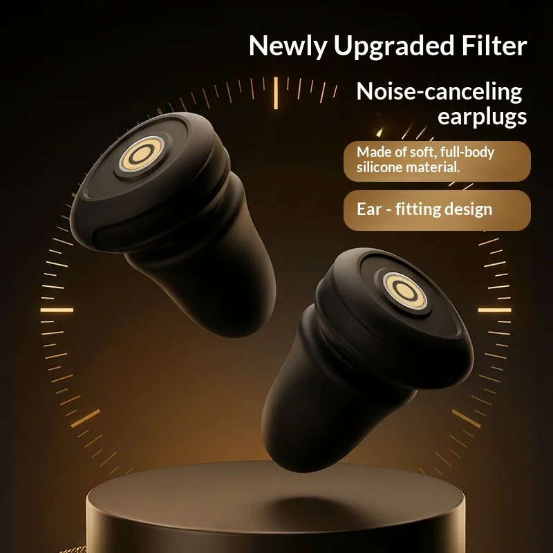 Olyga Reusable Silicone Noise Reduction Earplugs Comfortable Ear Protection for Sleep Work Travel Concert Includes Lanyard