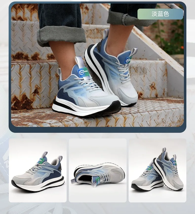 Mens Breathable Lightweight Anti-smash Anti-slip Protective Safety Shoes Cheap Safety Shoes Anti Stabbing Anti Odor Steel Shoes
