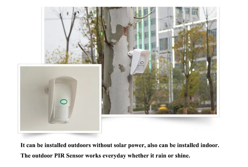 Outdoor Waterproof Wireless Animal Immune Infrared Detector 433MHz Long Working Distance For Home Burglar Wifi /GSM alarm system