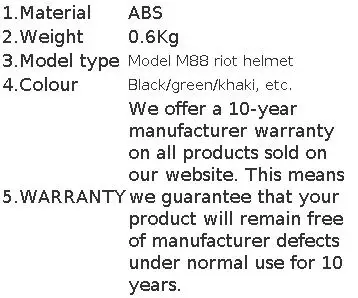M88 Military Tactical Helmet ABS Anti Riot Outdoor CS Game Army Training Air Gun Sports Protective Equipment Accessories
