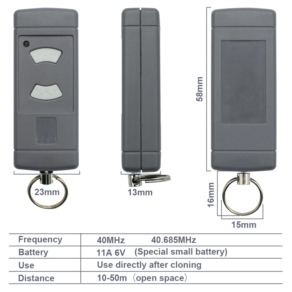 40 685 MHz HSM2 HSM4 HSE2 Garage Door Remote Control 40MHz Gate Command Opener