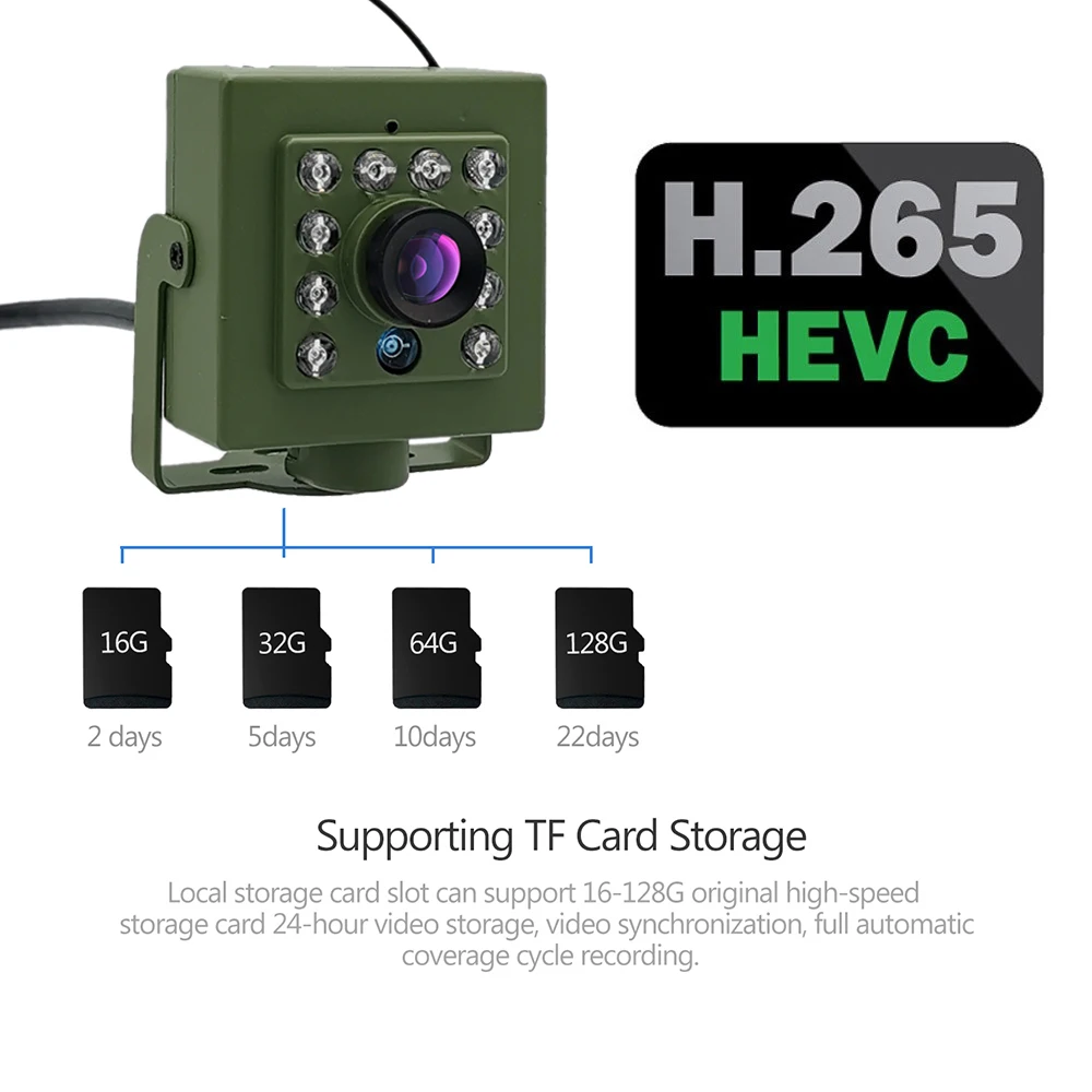 Green Wifi Bird Box Camera Audio 1920P 1080P IR CUT Night Vision RTSP FTP Mini IP IPC Pet Nest Bird Watching 2.8mm Lens Camhi
