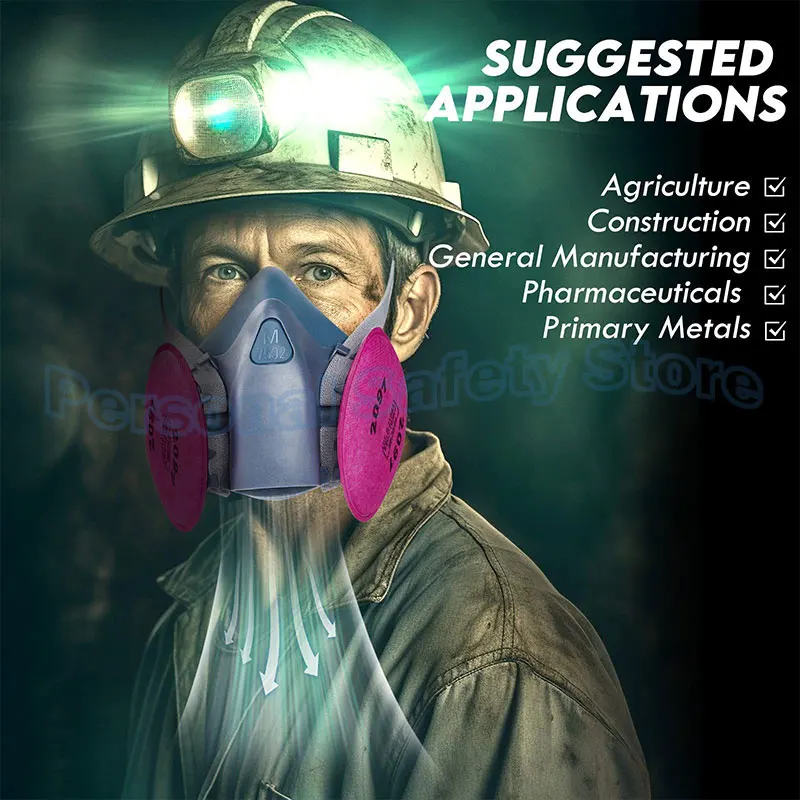 Lots of Painting Spray Industry Dustproof 2091/2097 Particulate Filter P100 for 6800 7502 6200 FF402 Series Respirator Dust Mask