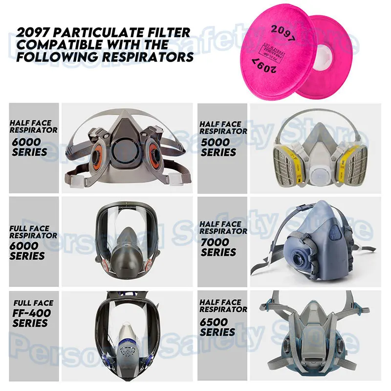 Lots of Painting Spray Industry Dustproof 2091/2097 Particulate Filter P100 for 6800 7502 6200 FF402 Series Respirator Dust Mask