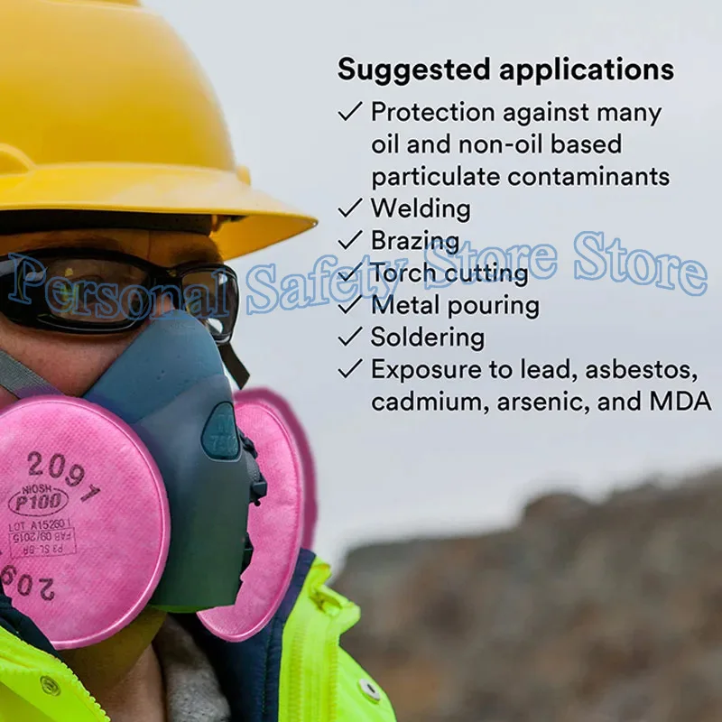 Lots of Painting Spray Industry Dustproof 2091/2097 Particulate Filter P100 for 6800 7502 6200 FF402 Series Respirator Dust Mask