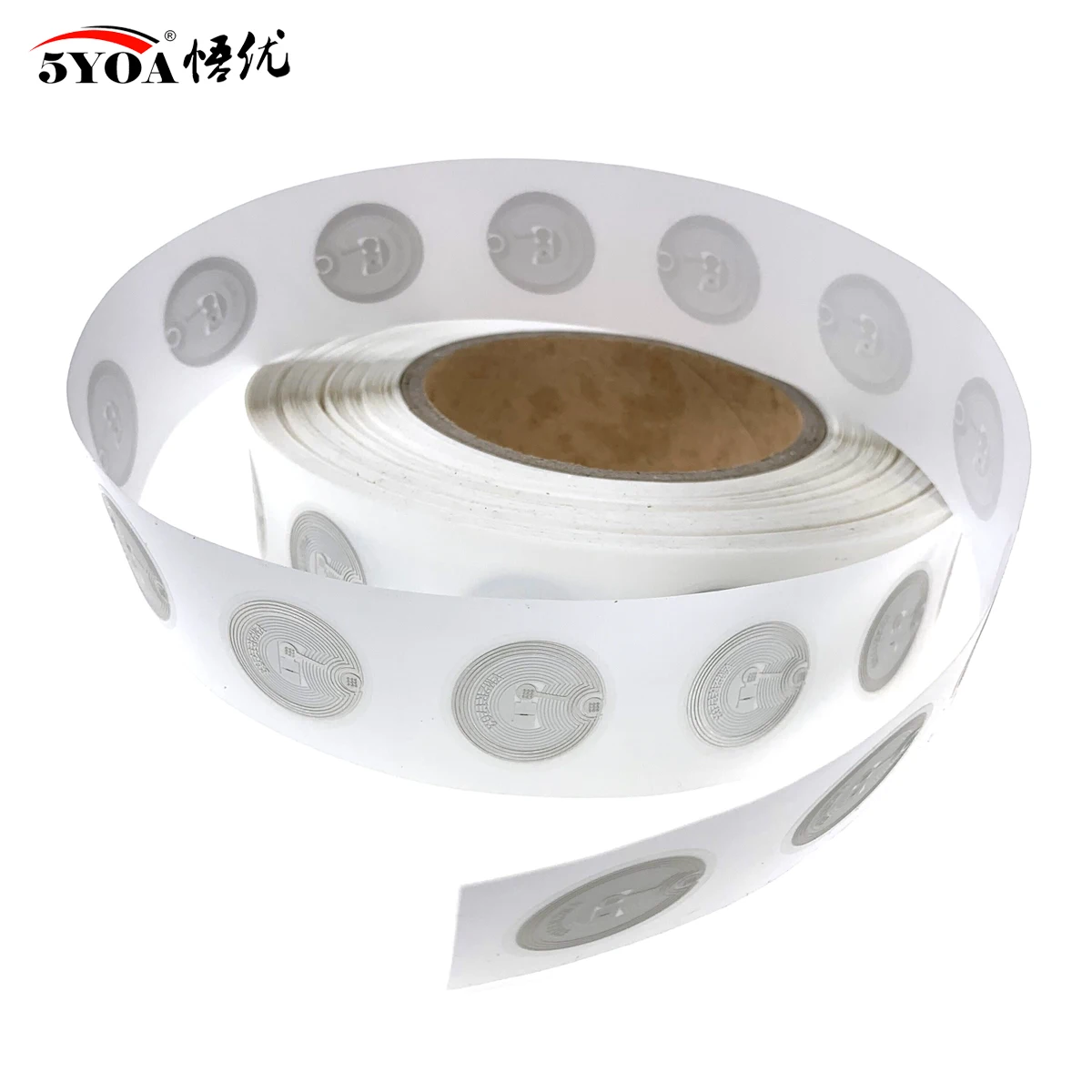 5YOA 10/50Pcs 25MM 13.56mhz UID Changeable S50 1K Sticker Wet Inlay RFID Tag Sector 0 Block 0 Rewritable Blank Card Copy Clone