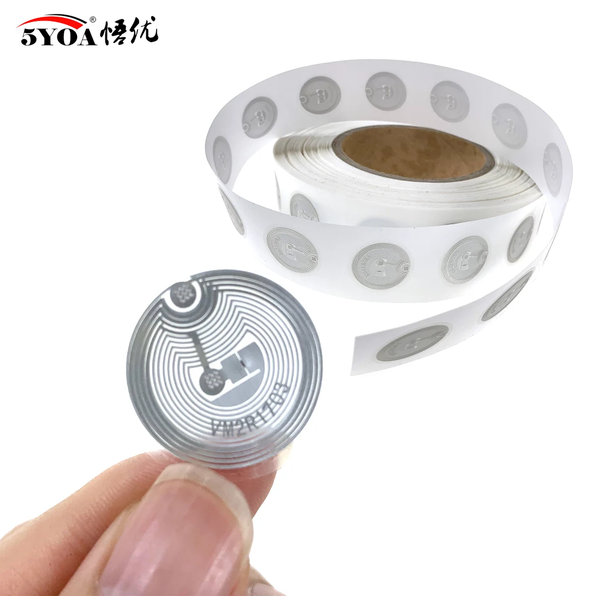 5YOA 10/50Pcs 25MM 13.56mhz UID Changeable S50 1K Sticker Wet Inlay RFID Tag Sector 0 Block 0 Rewritable Blank Card Copy Clone