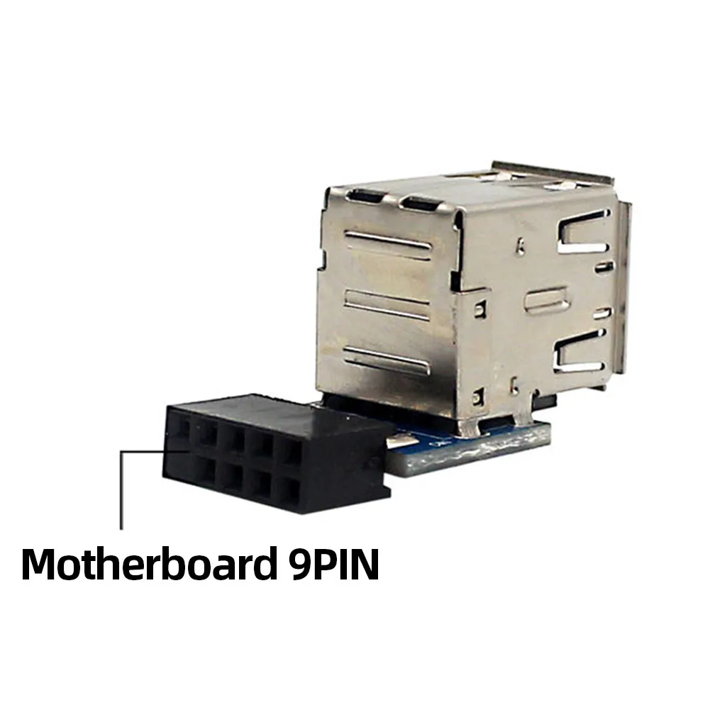 Female Extension Cable Compatibility Computer Motherboard Header Adapter USB2.0 9Pin/10P Desktop Motherboard Accessories