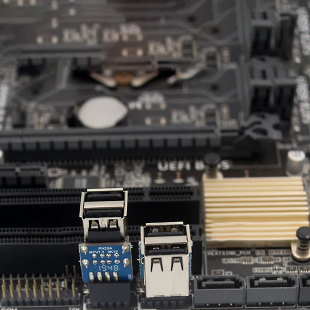 Female Extension Cable Compatibility Computer Motherboard Header Adapter USB2.0 9Pin/10P Desktop Motherboard Accessories