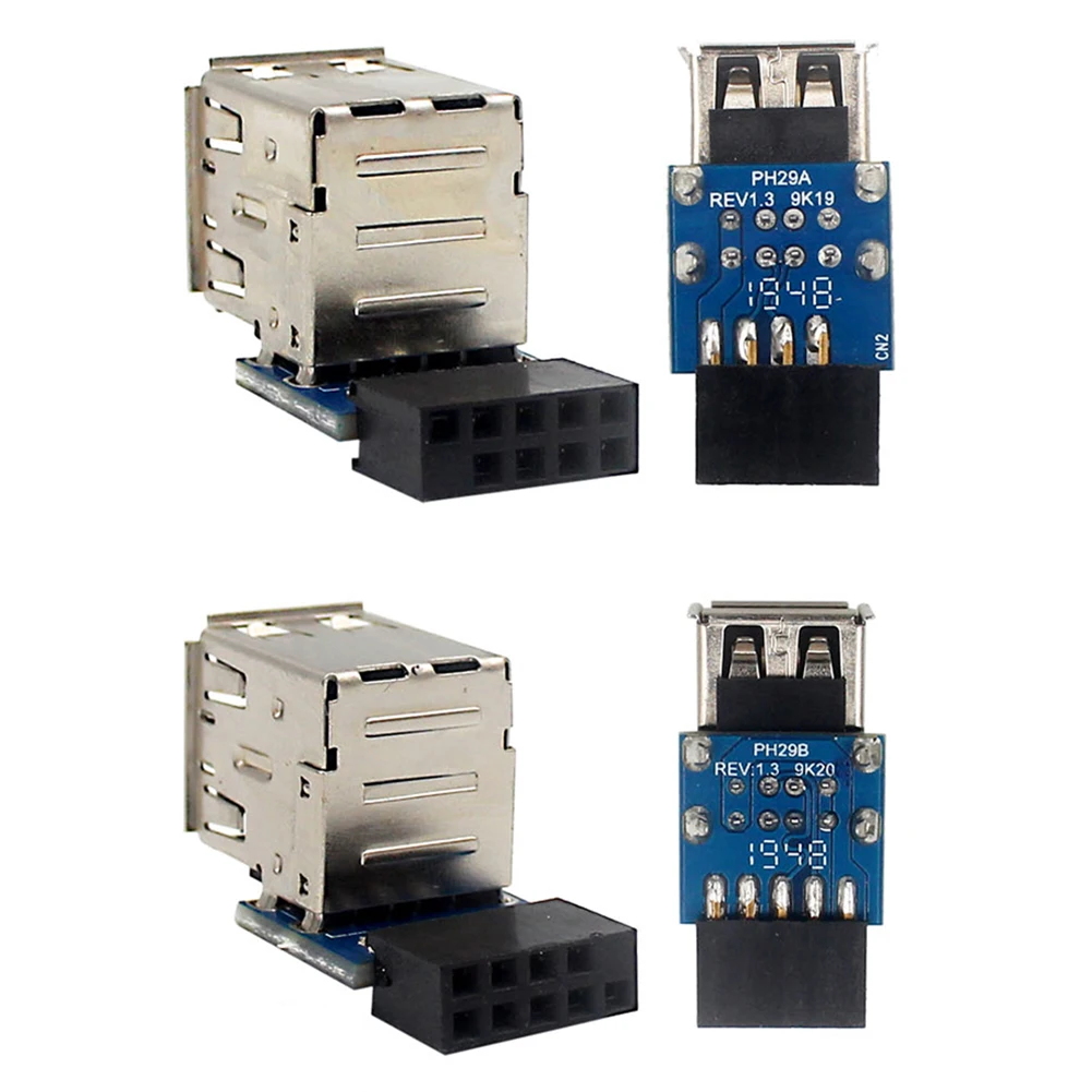 Female Extension Cable Compatibility Computer Motherboard Header Adapter USB2.0 9Pin/10P Desktop Motherboard Accessories