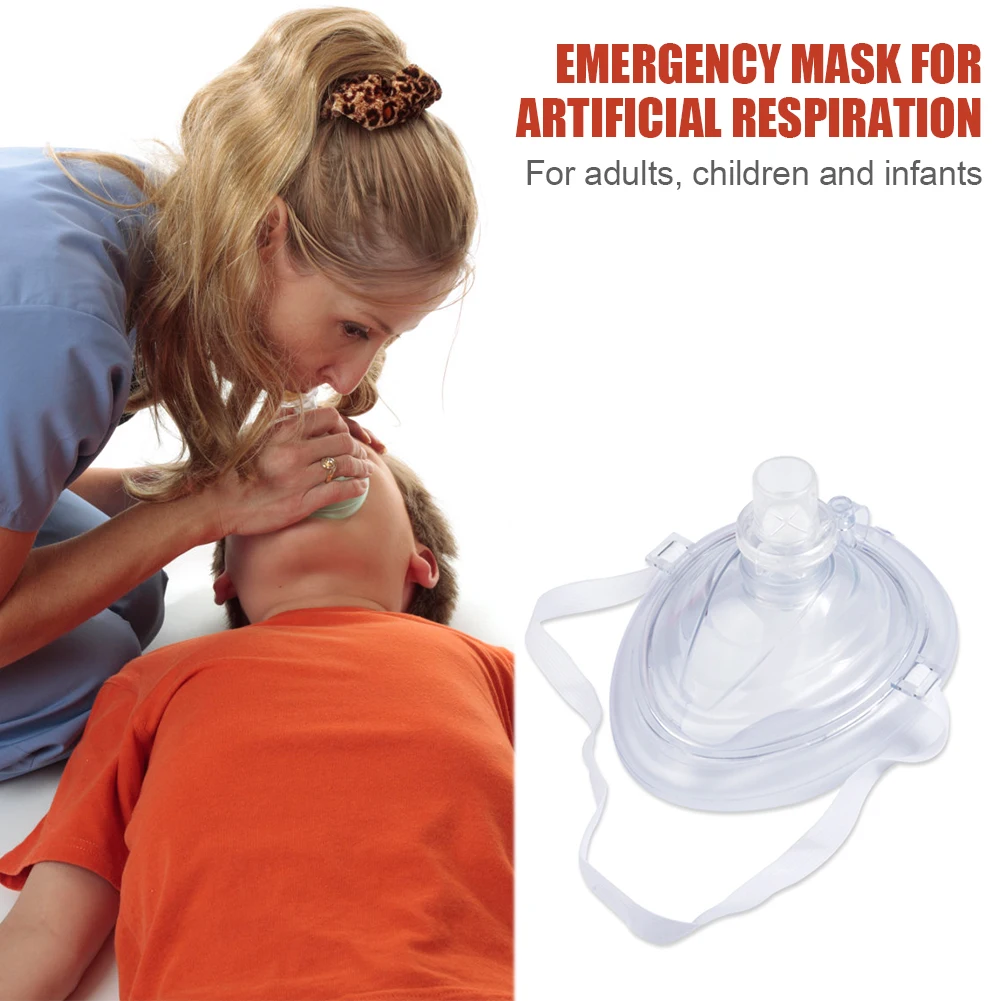 Reusable professional emergency cardiopulmonary resuscitation breathing mask to protect rescue personnel with artificial respira