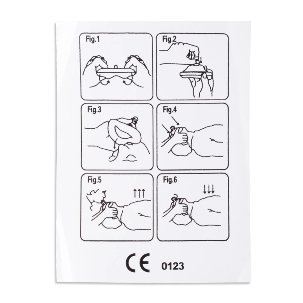Reusable professional emergency cardiopulmonary resuscitation breathing mask to protect rescue personnel with artificial respira