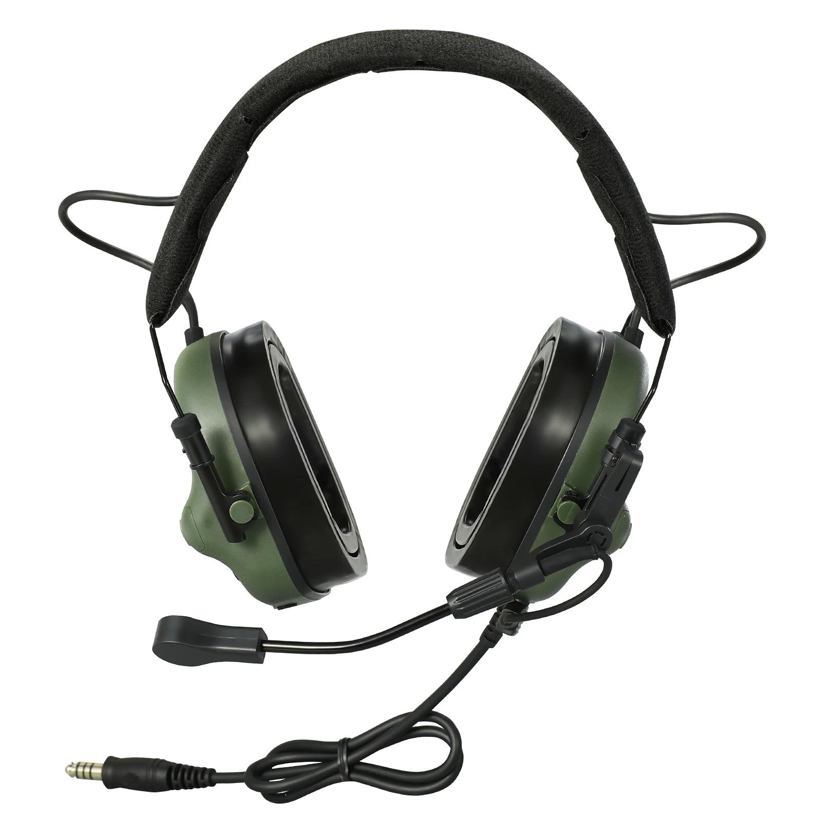 2026 NEW YHKEMA E70 Shooting Earmuffs Tactical Noise Reduction Headset with Helmet ARC Rail Adapter with Kenwood PTT Adapter