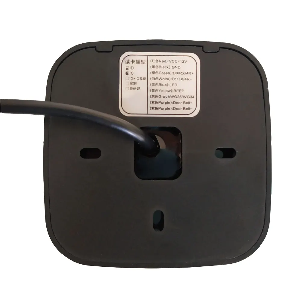 RFID Double Frequency Card Reader ID & IC 125khz And 13.56M Wiegand 26/34 Output Waterproof IP67 Sn:D81