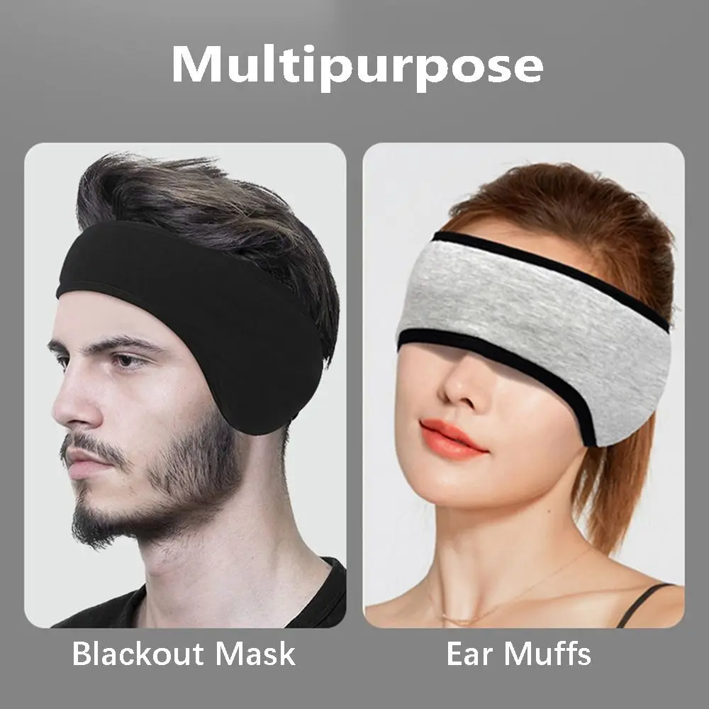 Adjustable Noise Cancellation Three Layers Ear Muffs Sleep Mask Sleeping Relaxing Blackout Mask