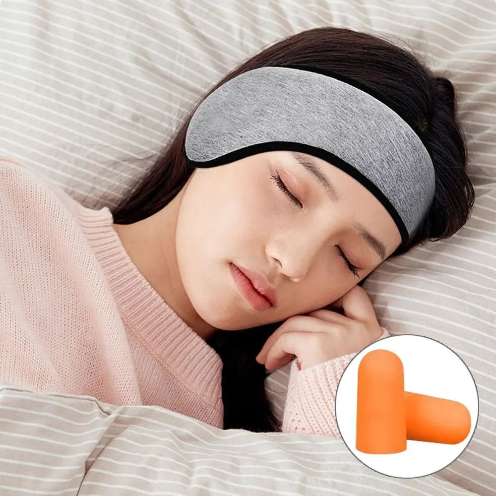 Adjustable Noise Cancellation Three Layers Ear Muffs Sleep Mask Sleeping Relaxing Blackout Mask