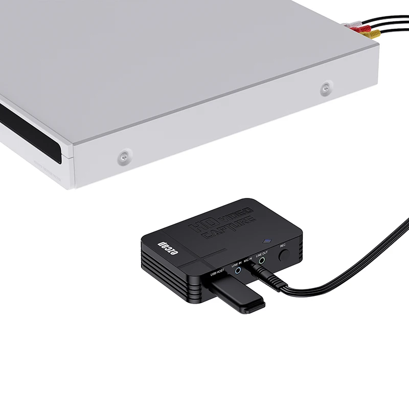 Ezcap288Q HDMI AV Video Capture Card 1080P 60Hz Recording Game Recorder One Key Record To USB U Flash Disk Mic Line in 4K60Hz In