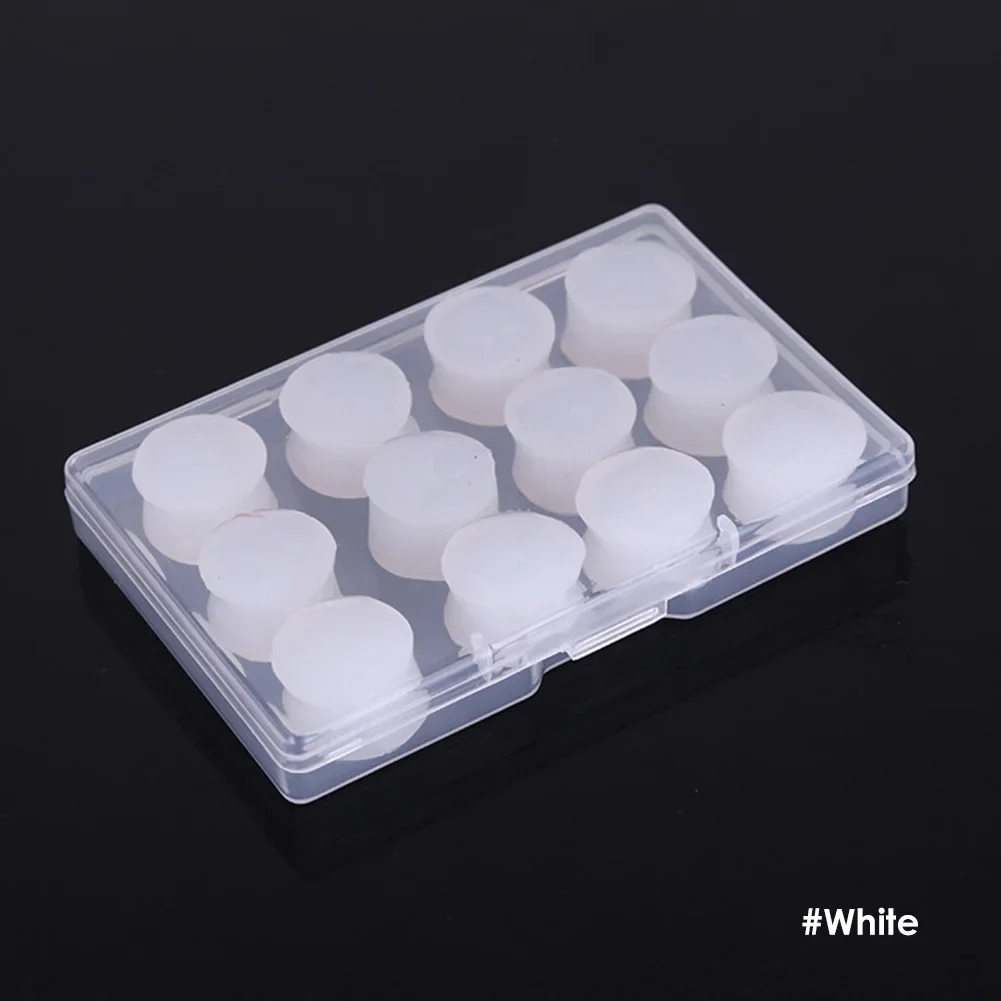 12Pcs Silicone Sleeping Ear Plugs Noise Reduction Anti Snore Sound Insulation Earplug Sleep Ear Protection Reusable Ear Plugs