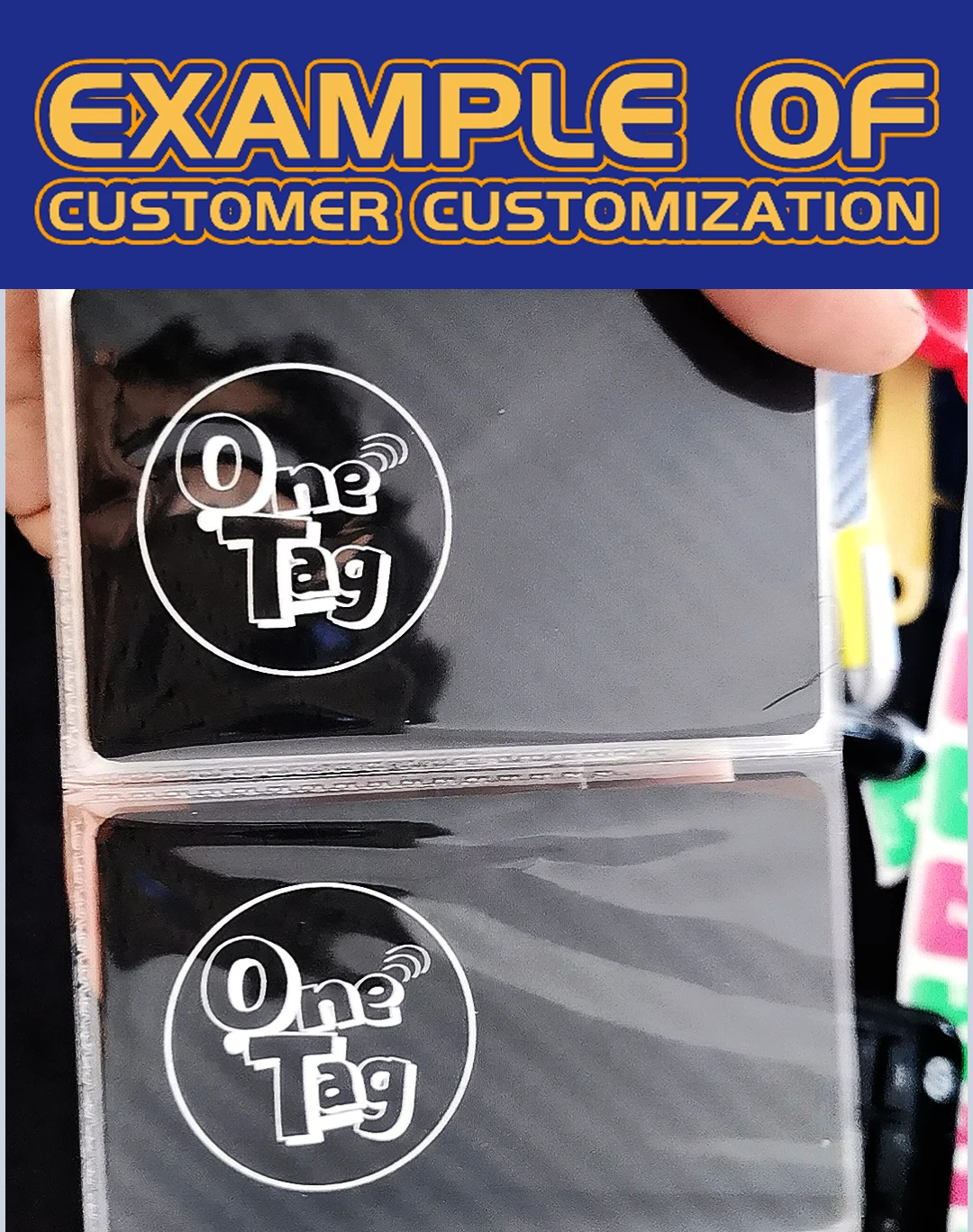 1Piece NFC Carbon Fiber Smart NFC Card NFC Business Card Fast Reading Ntag 215 Blank NFC Card Digital Business Card Social Share