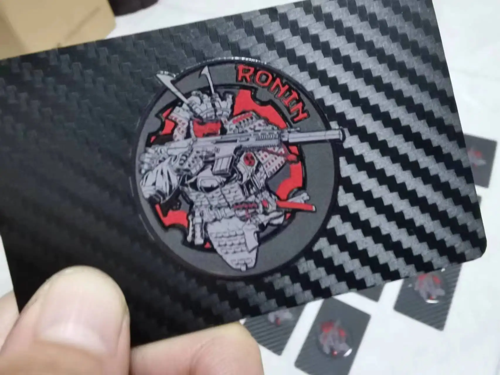 1Piece NFC Carbon Fiber Smart NFC Card NFC Business Card Fast Reading Ntag 215 Blank NFC Card Digital Business Card Social Share